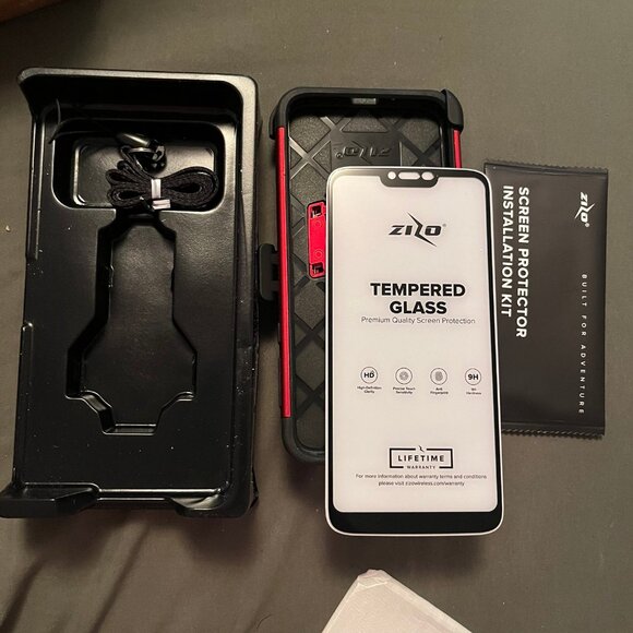 Motorola Moto G (7th Gen) Phone Case Red/Black NWT - Picture 4 of 5